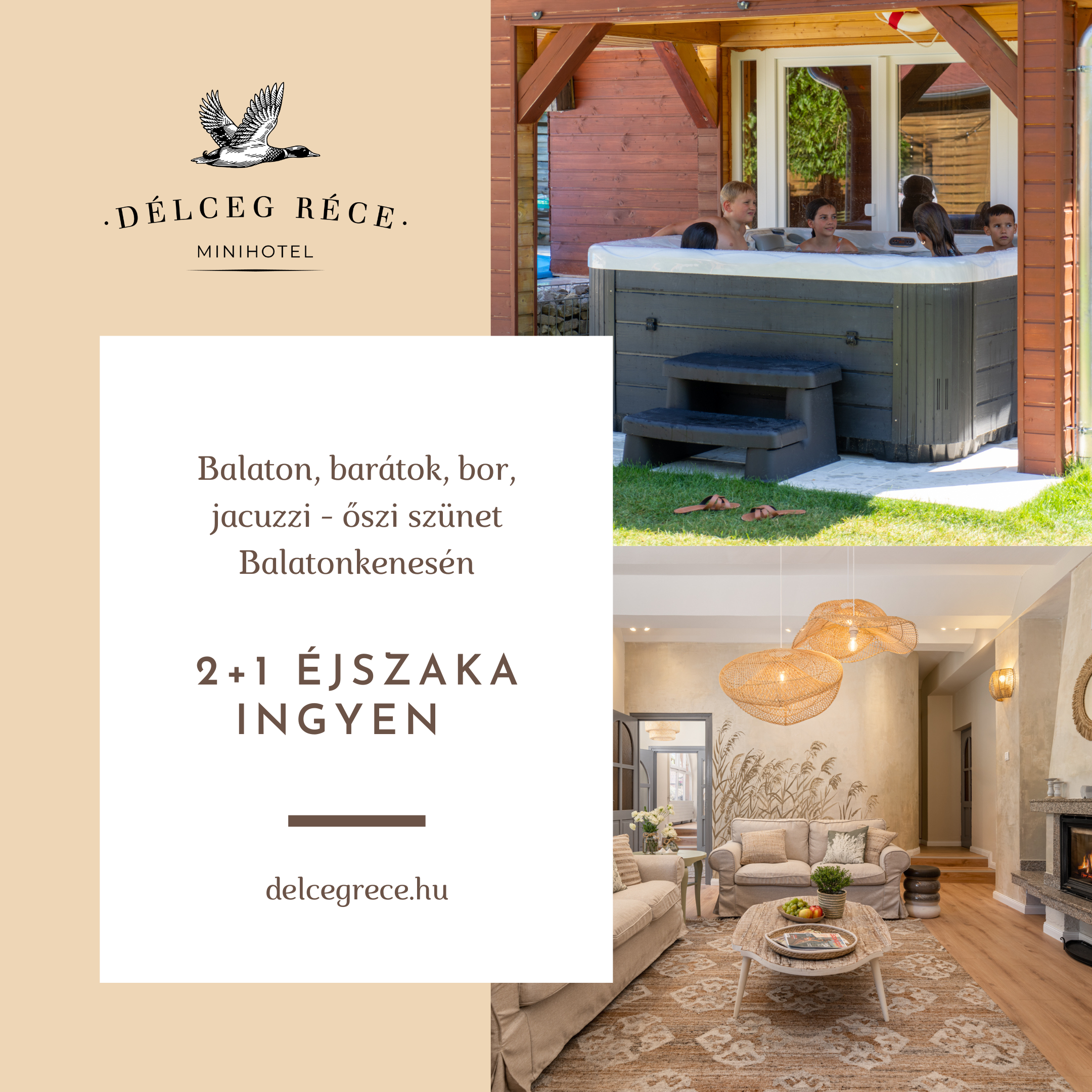 2+1 éjszaka Réce őszi szünet őszi szünet szállás akció Balaton