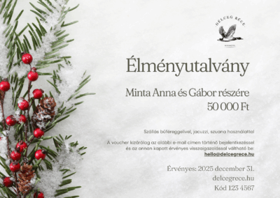 Délceg réce ajándékutalvány